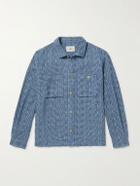 Folk - Patch Basketweave Cotton Overshirt - Blue
