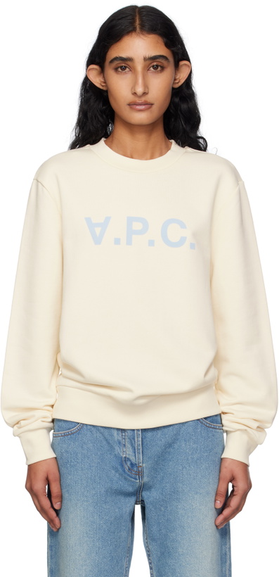 Photo: A.P.C. Off-White Standard Grand 'VPC' Sweatshirt