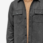 Norse Projects Men's Silas Wool Overshirt in Charcoal Melange