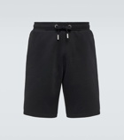 Ami Paris Ami De Cœur cotton fleece Bermuda shorts