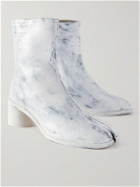 Maison Margiela - Tabi Split-Toe Painted Leather Boots - White