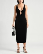Joah Brown Womens Midi dress in Black