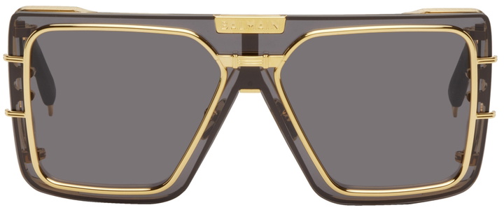 Photo: Balmain Gold Akoni Edition Wonder Boy Sunglasses