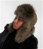 Yves Salomon Shearling-trimmed down hat