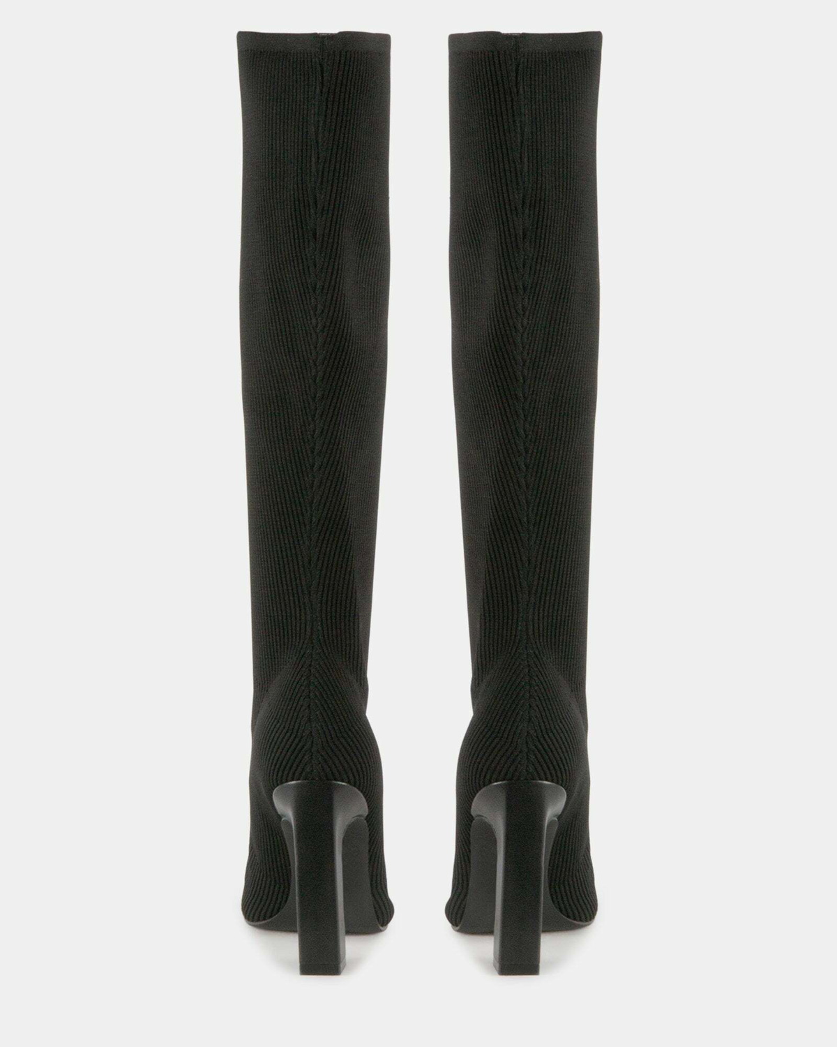 Steve Madden Aria Boots in Black Knit