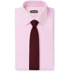 TOM FORD - Pink Slim-Fit Prince of Wales Checked Cotton Shirt - Pink