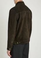 Paige Rubino Suede Jacket Khaki
