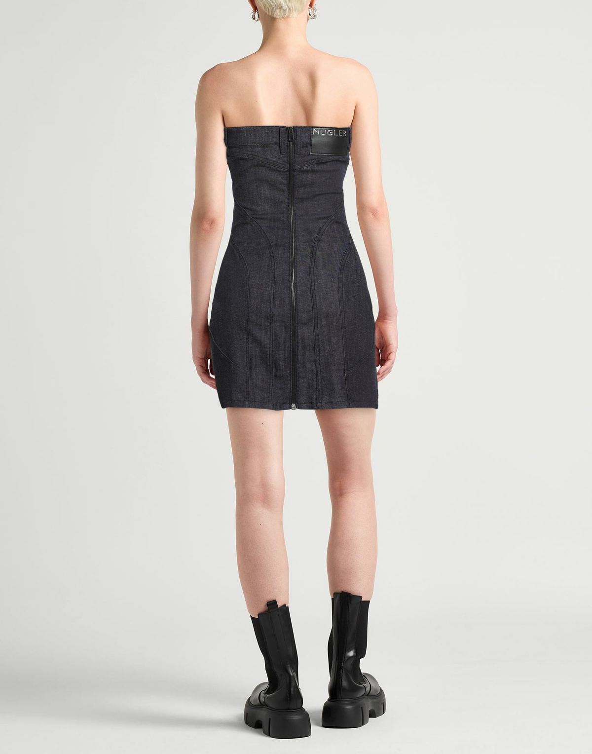 Mugler Womens Mini dress in Black