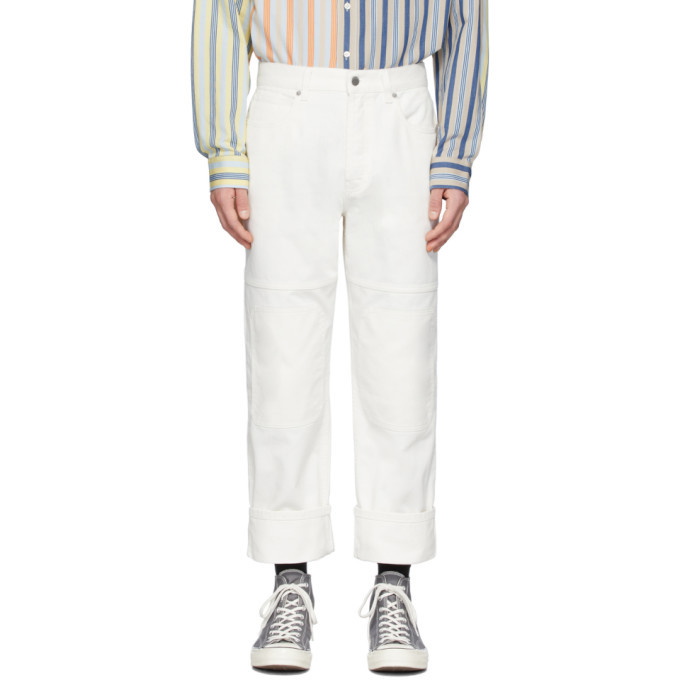 Photo: JW Anderson Off-White Patched Jeans