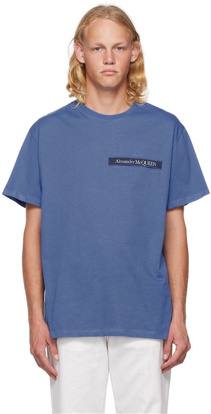 Photo: Alexander McQueen Blue Selvedge Tape T-Shirt