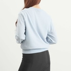 DUNST Women's Soft V-Neck Sweater in Soft Blue