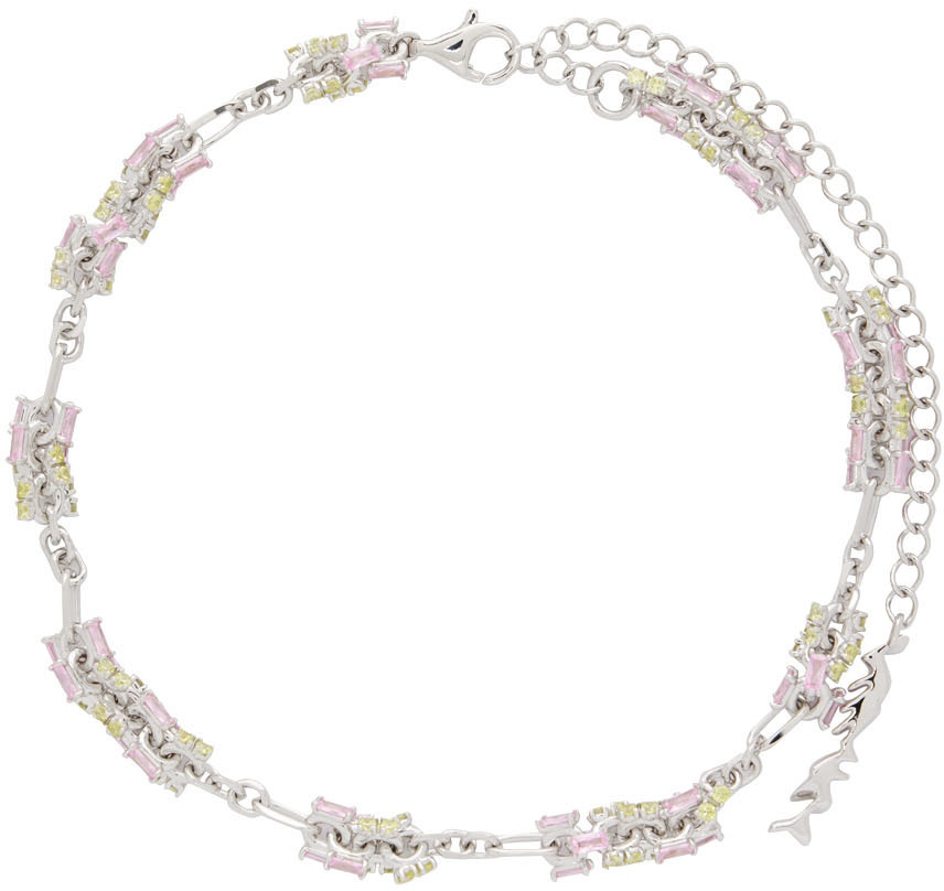 YVMIN Silver Garden Lock Necklace