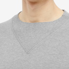 Maison Margiela Men's Oversized Elbow Patch Crew Sweat in Grey Melange