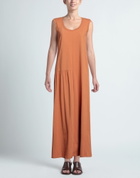 Manila Grace Womens Maxi dress Tan