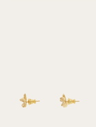 Ferragamo Womens Vara bow earrings in Gold