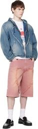 Carne Bollente Pink 'The Love' Denim Shorts