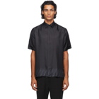 Fendi Black Silk Forever Fendi Short Sleeve Shirt