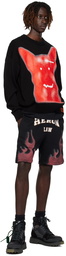 Heron Preston Black 'Beware Of Dog' Sweater