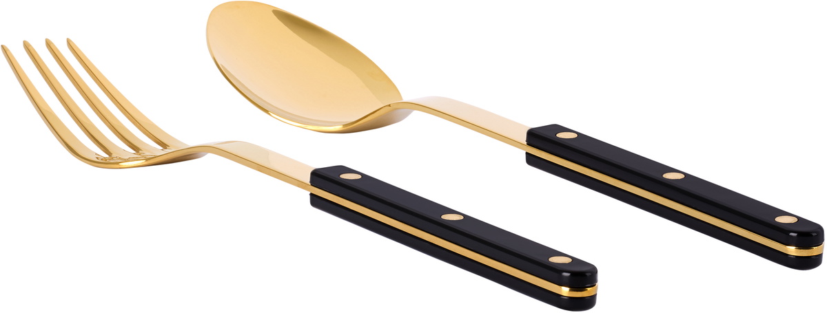 Sabre Gold & Black Bistrot Serving Set