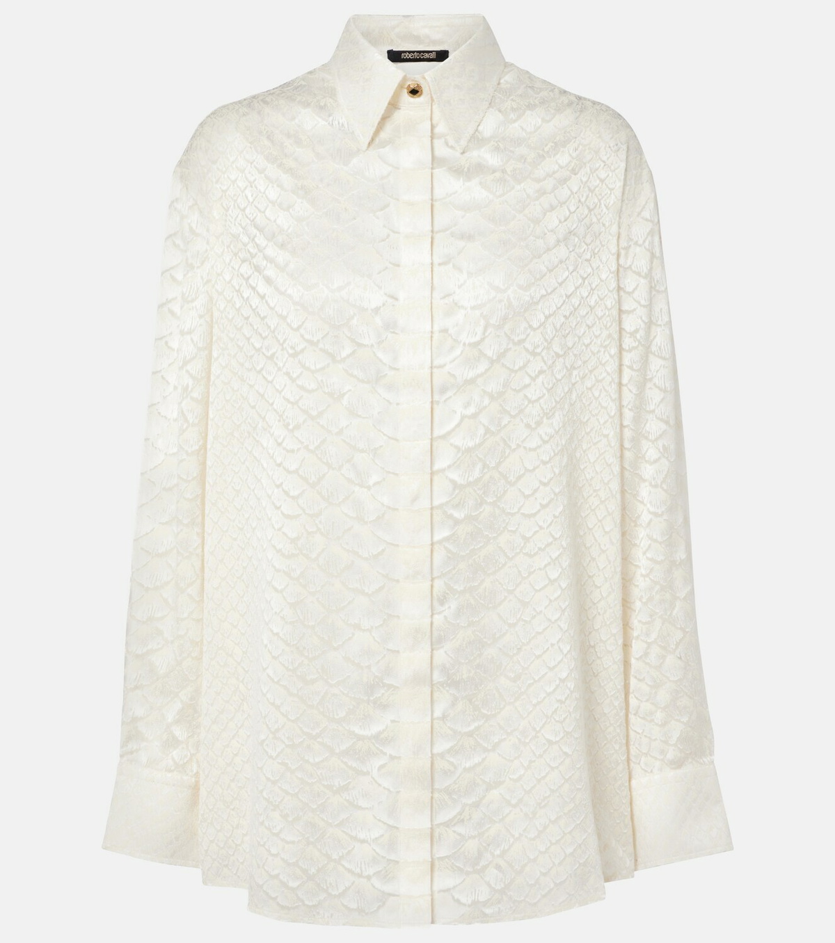 Roberto Cavalli Snake-print shirt