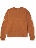 KAPITAL - Intarsia Wool Sweater - Orange