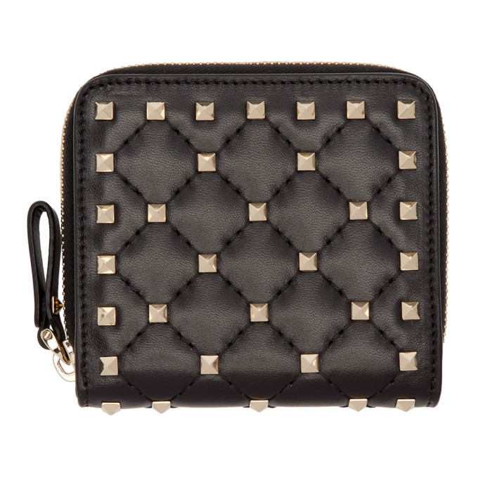 Valentino Garavani Black Leather Wallet main image 0