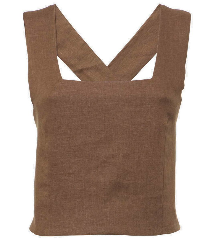 Photo: Asceno Cozumel linen tank top