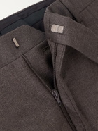 Brioni - Capri Wool-Gabardine Trousers - Gray