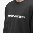 thisisneverthat Men's Long Sleeve T-Logo T-Shirt in Black