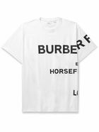 Burberry - Oversized Logo-Print Cotton-Jersey T-Shirt - White