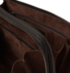 Ermenegildo Zegna - Full-Grain Leather Messenger Bag - Black