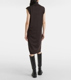 Tod's Wool and silk turtleneck midi dress