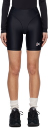 District Vision Black 7in Pocketed Half Tights Sport Shorts