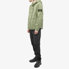 Stone Island Men's Supima Cotton Twill Stretch Hooded Jacket in Sage