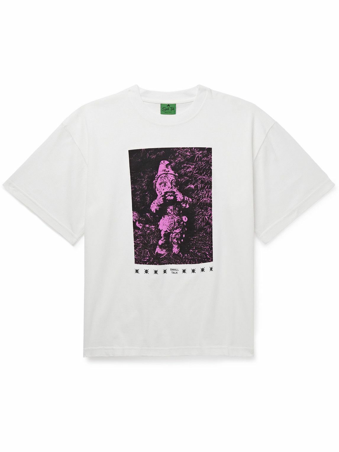 Small Talk - Printed Cotton-Jersey T-Shirt - White