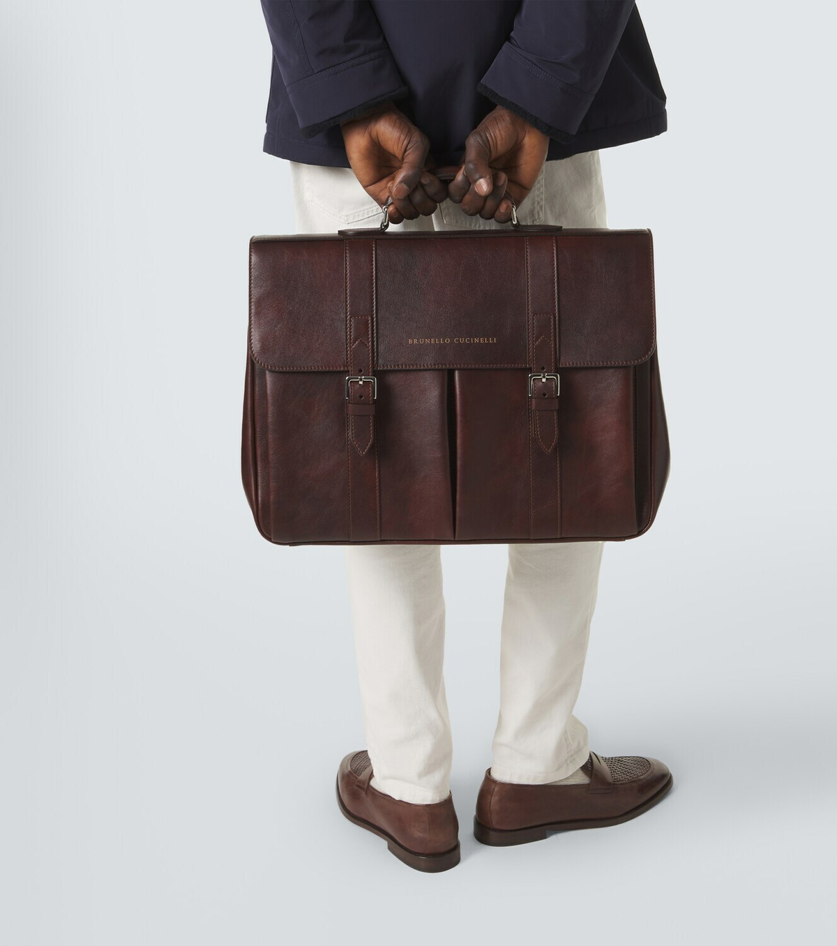 Brunello Cucinelli Leather briefcase