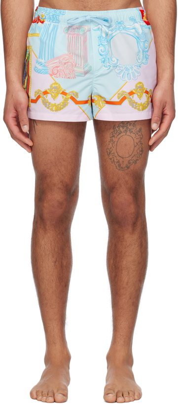 Photo: Versace Underwear Multicolor Versace Gallery Swim Shorts