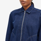 A Kind of Guise Women's Jasna Zip Jacket in Raw Riviera Denim