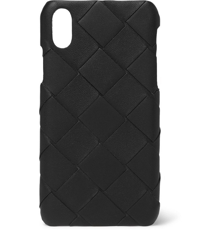 Photo: Bottega Veneta - Intrecciato Leather iPhone X Case - Black