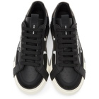 Dolce and Gabbana Black and White Custom 2.Zero Sneakers