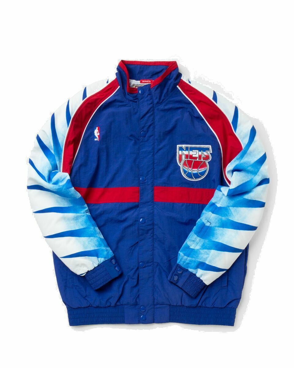 Photo: Mitchell & Ness Nba Authentic Warm Up Jacket New Jersey Nets 1993 94 Blue - Mens - Team Jackets/Track Jackets