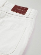 Wales Bonner - Kwame Straight-Leg Studded Organic Denim Jeans - White