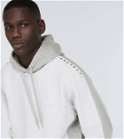 Valentino Rockstud cotton jersey hoodie