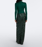 Christopher Esber Gathered sequined gown