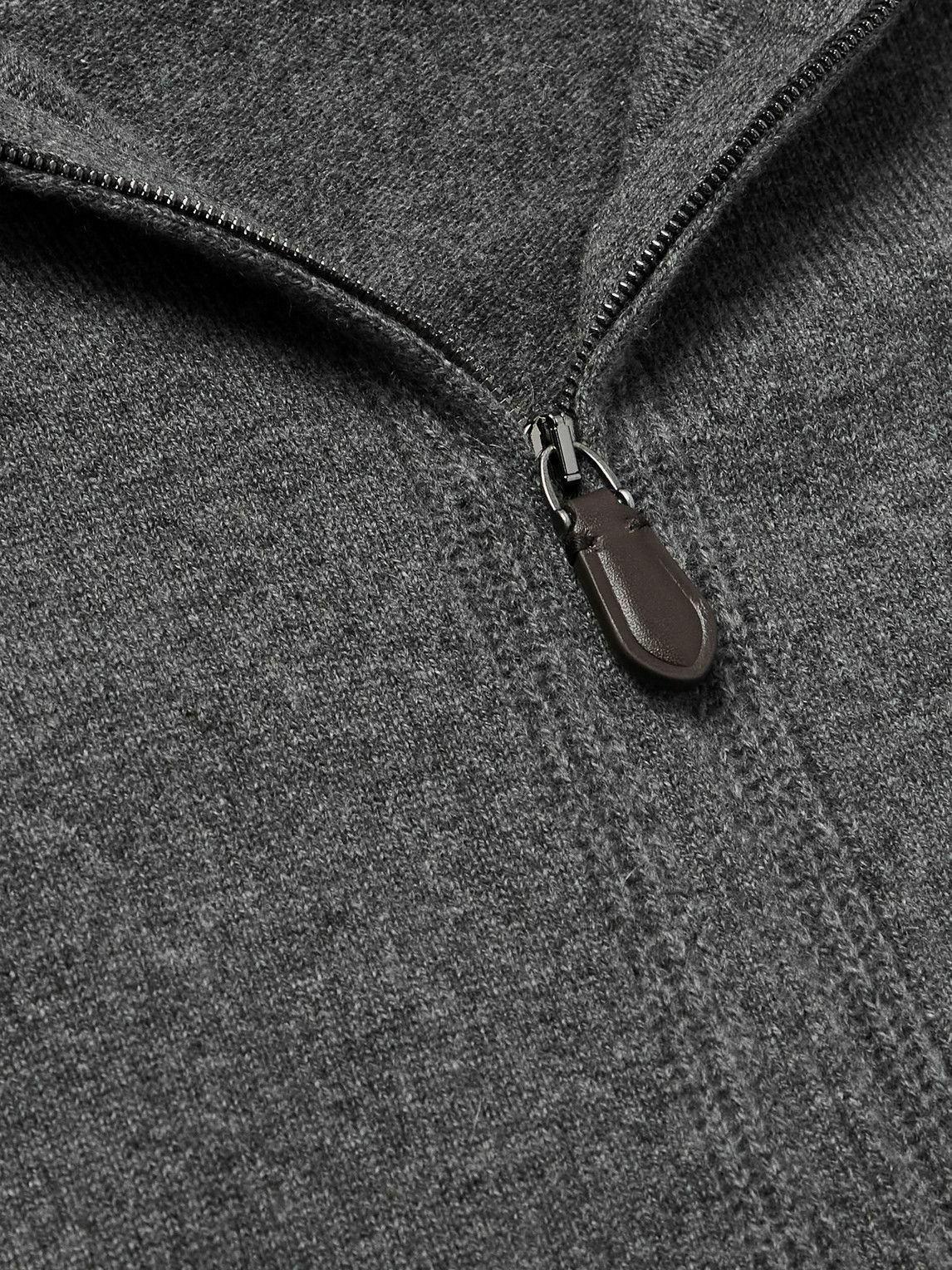 Loro Piana - Cashmere Zip-Up Hoodie - Gray