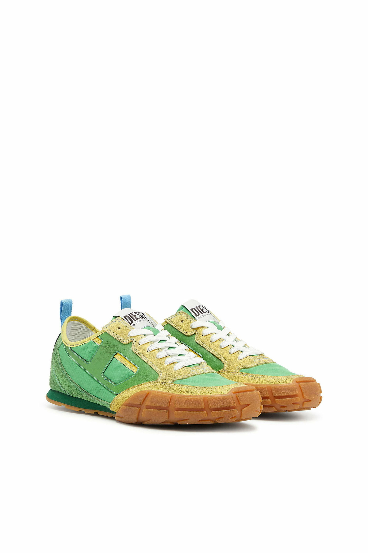 Diesel S-Pagodha - Sneakers in leather and nylon - Sneakers Mens in Green