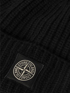 Stone Island - Logo-Appliquéd Ribbed Wool Beanie