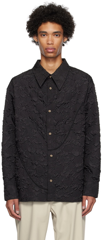 Photo: Andersson Bell Black Bubble Flower Shirt