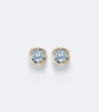 Sydney Evan Icon 14kt gold earrings with aquamarines