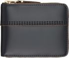 COMME des GARÇONS WALLETS Black Triple Stitch Wallet